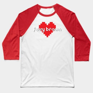 Foxy brown -> pixel art style Baseball T-Shirt
